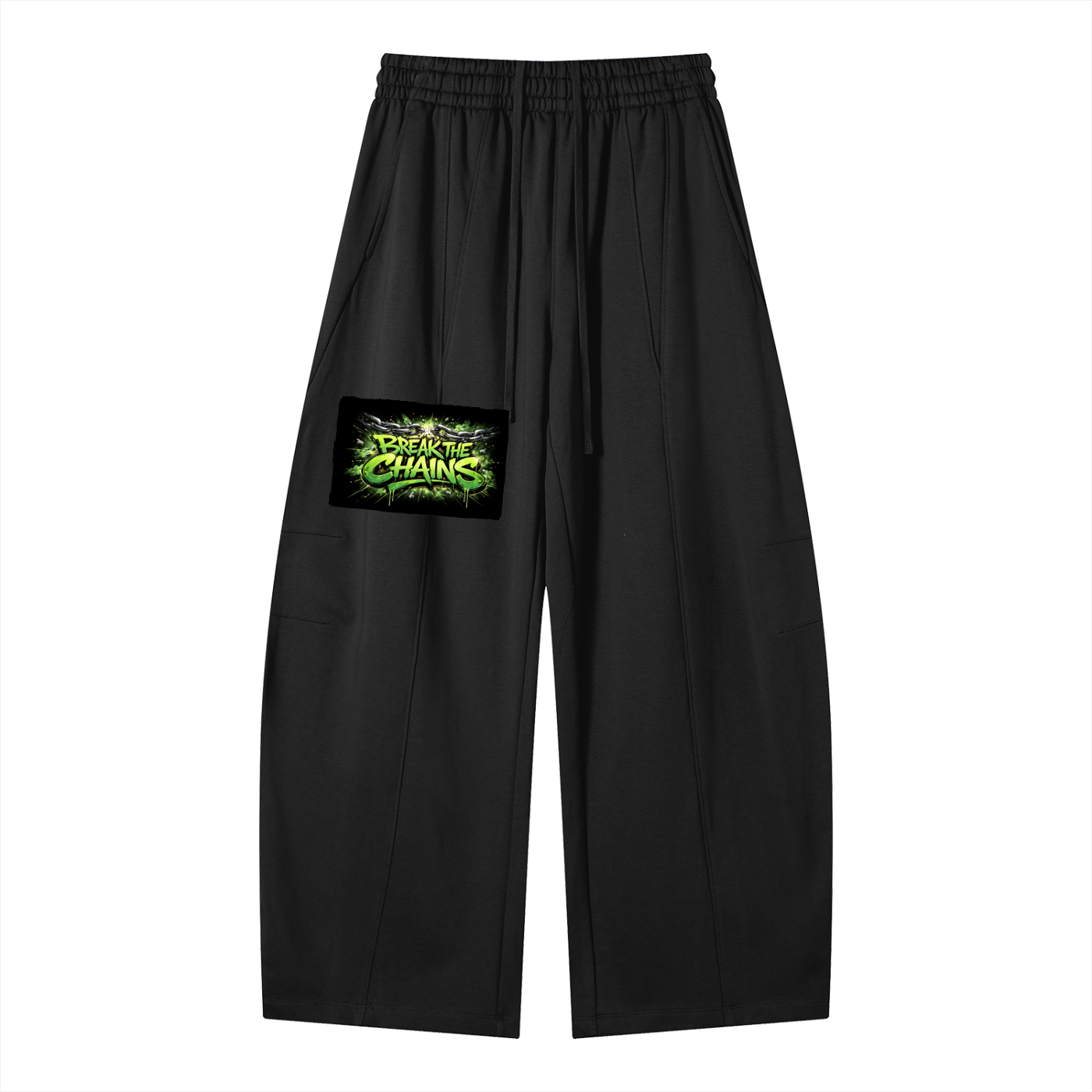 Heavyweight Wide Leg Panel Sweatpants